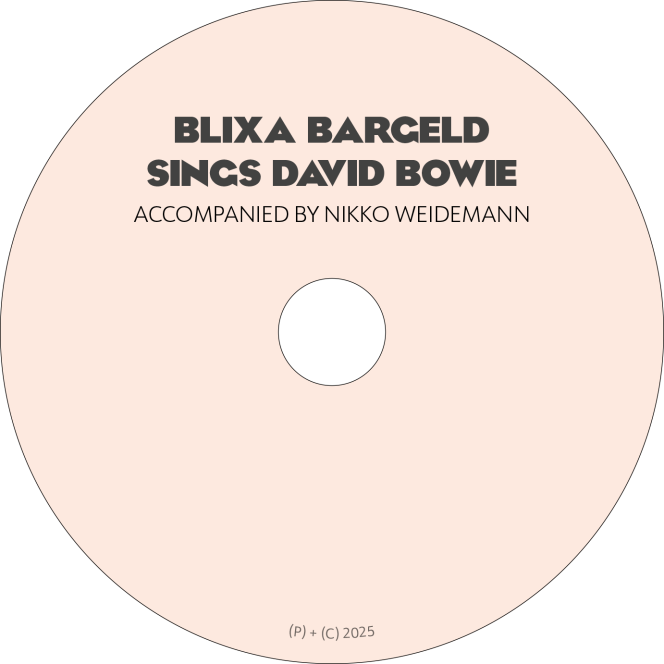 "Blixa Bargeld Sings David Bowie" CD - Image 3